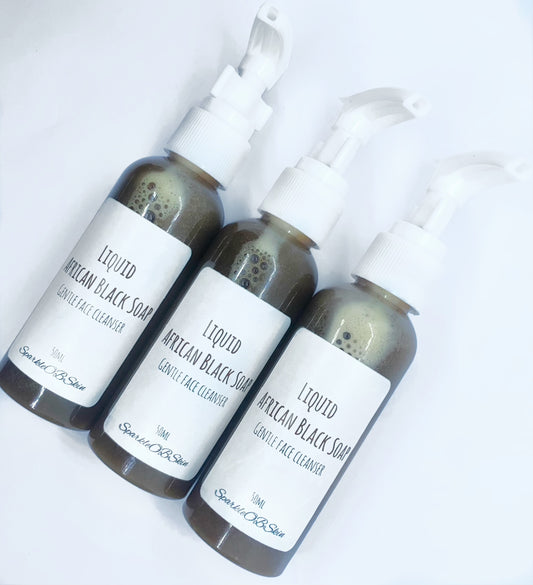 Liquid African Black Soap - Face Cleanser